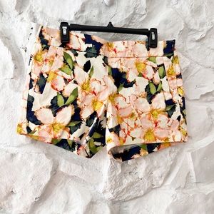 J Crew floral print shorts